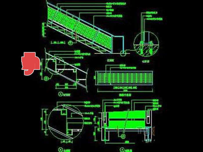 Stairs Cad block and details Download 08